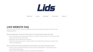 
                            7. Website FAQ | Lids® Blog - Lids Email Sign Up