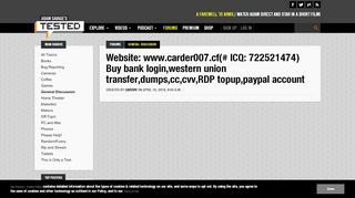 
                            8. Website: www.carder007.cf(# ICQ: 722521474) Buy bank login,western ... - Carder007 Portal