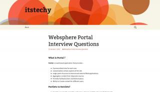 
                            2. Websphere Portal Interview Questions | itstechy - Websphere Portal Interview Questions