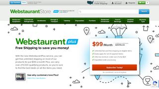 
                            6. WebstaurantPlus: Free Shipping on Restaurant Supplies - Webstaurant Portal