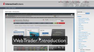 WebTrader: Introduction | IB Knowledge Base - Ib Webtrader Portal