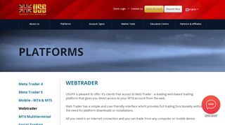 
                            4. Webtrader∣USG FX Trading Platforms - USGFX.com - Usgfx Portal