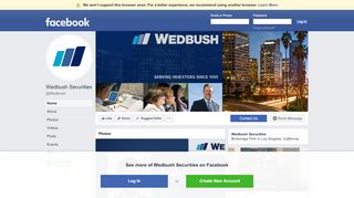 
                            8. Wedbush Securities - Home | Facebook - Wedbush Securities Portal