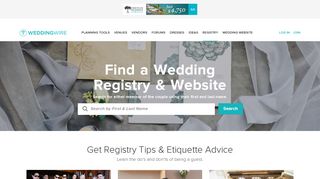 
                            5. Wedding Registry Finder & Wedding Website Search - Weddingwire Wedding Website Portal