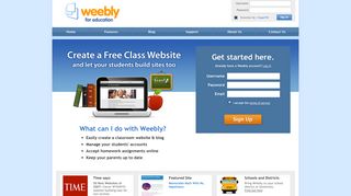 Weebly - Create a free website and a free blog - Weebly For Education Student Portal