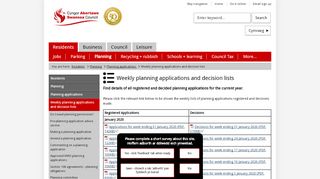 
                            5. Weekly planning applications and decision lists - Swansea - Swansea Planning Portal