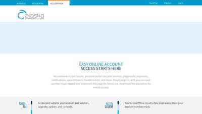 
                            3. Welcome - AccountView - Alaska Communications