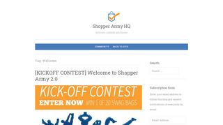 
                            7. Welcome Archives - Shopper Army HQ - Shopper Army Sign In