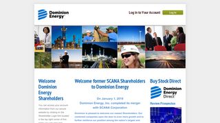 
                            1. Welcome Dominion Shareholders - Dominion Shareholder Portal
