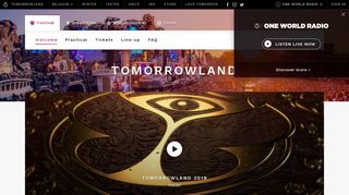 
                            6. Welcome - Festival - Tomorrowland - Tomorrowland Sign Up