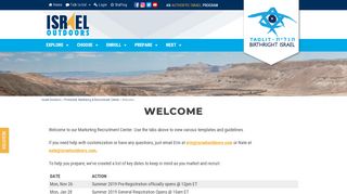 
                            2. Welcome - Israel Outdoors - Israel Outdoors Portal
