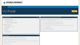 
                            1. Welcome | MYVU portal | Victoria University - Vu Portal