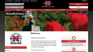 
                            5. Welcome - Online Degree Program - Nicholls State University - Nicholls Moodle Portal