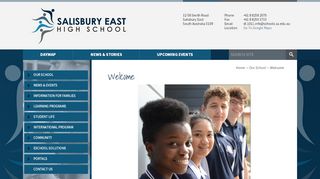 
                            4. Welcome - Salisbury East High School - Sehs Parent Portal