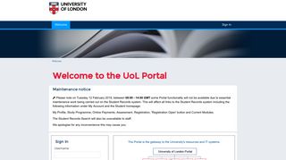 
                            1. Welcome - Student Portal - University of London International ... - Uol Vle Portal Portal