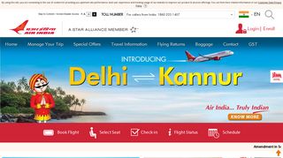 
                            6. Welcome to Air India - Click Portal Air India