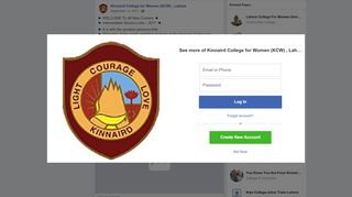 
                            5. WELCOME To All New Comers ... - Kinnaird College for Women (KCW ... - Cms Portal Kinnaird