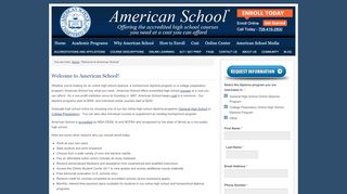 
                            2. Welcome to American School! - American School Of Correspondence Portal