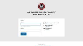 
                            8. Welcome to Ashworth College Online | Student Portal - Anchor E Learning Login