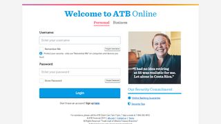 Welcome to ATB Online