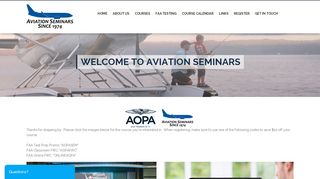 Welcome to Aviation Seminars - Aopa Firc Portal