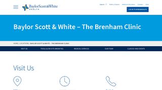 
                            1. Welcome to Baylor Scott & White – The Brenham Clinic - Brenham Clinic Patient Portal