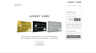 Welcome to Card Servicing - Myluxury Card Portal