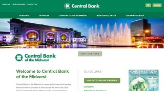 Welcome to Central Bank of the Midwest - Metcalf Bank Online Portal