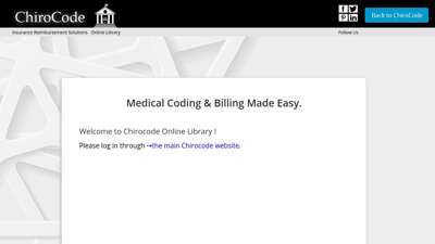 Welcome to Chirocode Online Library