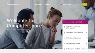 
                            3. Welcome to Computershare - Computershare Issuer Online Portal