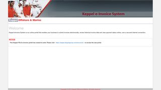 
                            5. Welcome to eInvoice System - Keppel Offshore & Marine - One Keppel Portal