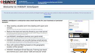 
                            5. Welcome to HiWAAY AnteSpam - Hiwaay Webmail Portal