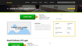 Welcome to Homeaccess.giantfood.com - Ahold Delhaize US ...