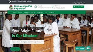 
                            1. Welcome to Ibom Metro Polytechnic - Ibom Metropolitan Polytechnic Admission Portal