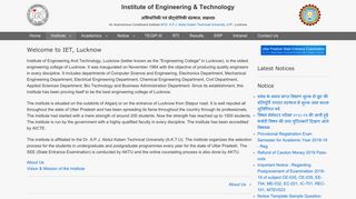 
                            2. Welcome to IET, Lucknow | Institute of Engineering ... - Iet Erp Login