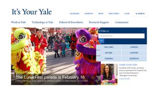 
                            3. Welcome to It's Your Yale - Yale University - Yale Employee Portal