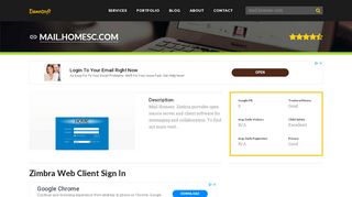 
                            8. Welcome to Mail.homesc.com - Zimbra Web Client Sign In - Homesc Com Portal