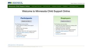 Welcome to Minnesota ... - Minnesota Child Support Online - Mn Child Support Employer Portal