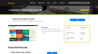 
                            3. Welcome to Moodle.wakefield.ac.uk - Wakefield Moodle - Moodle Wakefield Portal