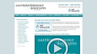 
                            5. Welcome To My Health Patient Portal | Gastroenterology Associates of ... - Appalachian Gastroenterology Patient Portal