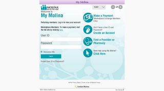 
                            1. Welcome to My MOLINA - Molina Healthcare - Https Member Molinahealthcare Com Member Portal