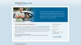 
                            5. Welcome to MyAICPolicy.com - Aic Login Portal