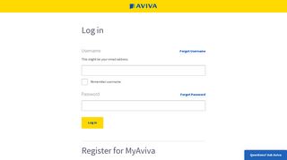
Welcome to MyAviva - Login or Register - Aviva  
