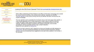 
                            4. Welcome to myODU! - Ohio Dominican University - Myodu Edu Portal