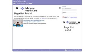 
                            2. Welcome to Patient Services - Advocate Medical Group Patient Portal