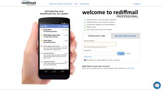 
                            7. Welcome to Rediffmail: - Rediffmail Sign Up Mobile