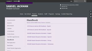
                            2. Welcome to Samuel Jackman Middle School - Samuel Jackman School Loop Portal
