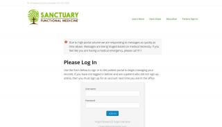 
                            2. Welcome to Sanctuary Functional Medicine's Patient Portal - Sanctuary Functional Medicine Patient Portal