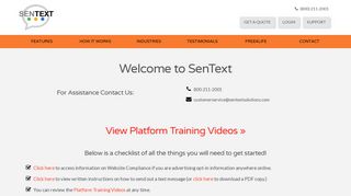 
                            3. Welcome to SenText! | SenText Solutions - Sentext Solutions Portal