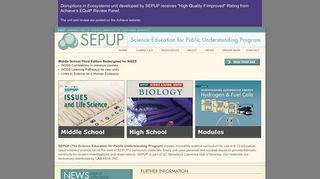 
Welcome to SEPUP: Science Education for Public ...  
